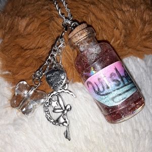 Handmade Wishes Bottle charm Necklace